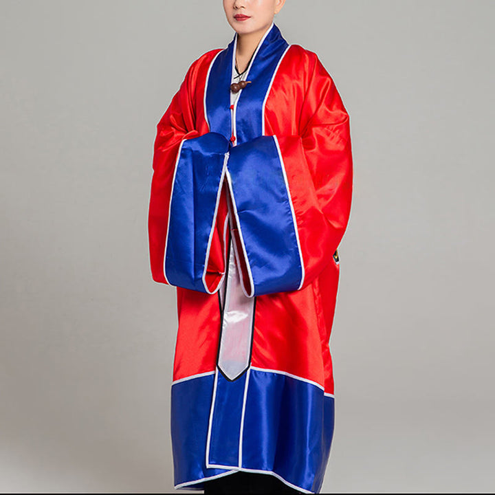 Robe kimono taoïste unisexe à manches longues et larges, brodée de grues et de Buddha Stones, pour la cérémonie de Qigong et de Tai Chi - image 4