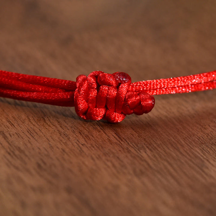 Collier de protection ajustable pour chats et petits chiens, Buddha Stonesun cadenas argenté, d'une ficelle rouge et de perles en bois de pêcher. - image 13