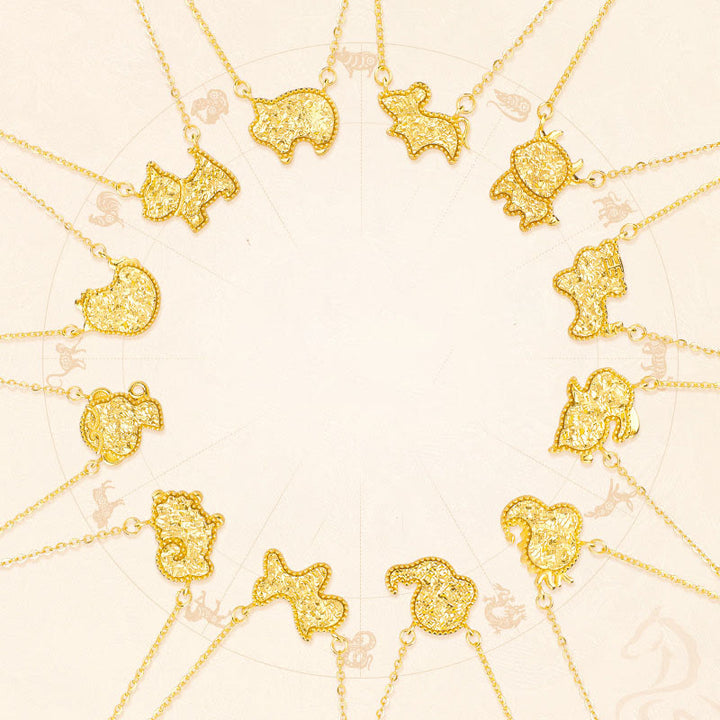 Collier pendentif en argent sterling 925, motif pièce de monnaie, orné de Buddha Stones, année du Cheval (zodiaque chinois) - image 0