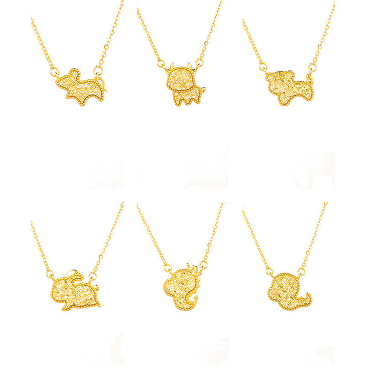 Collier pendentif en argent sterling 925, motif pièce de monnaie, orné de Buddha Stones, année du Cheval (zodiaque chinois) - image 39