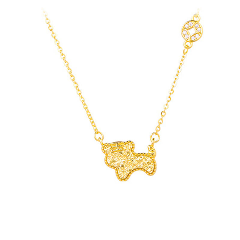 Collier pendentif en argent sterling 925, motif pièce de monnaie, orné de Buddha Stones, année du Cheval (zodiaque chinois) - Tigre - Argent (Bénédiction ♥ Protection) - image 15