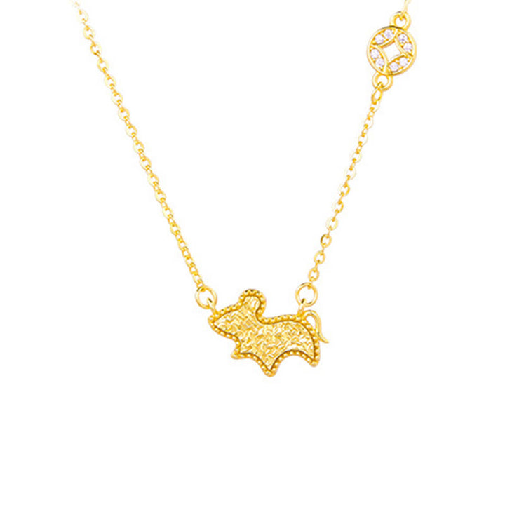 Collier pendentif en argent sterling 925, motif pièce de monnaie, orné de Buddha Stones, année du Cheval (zodiaque chinois) - Rat - Argent (Bénédiction ♥ Protection) - image 11