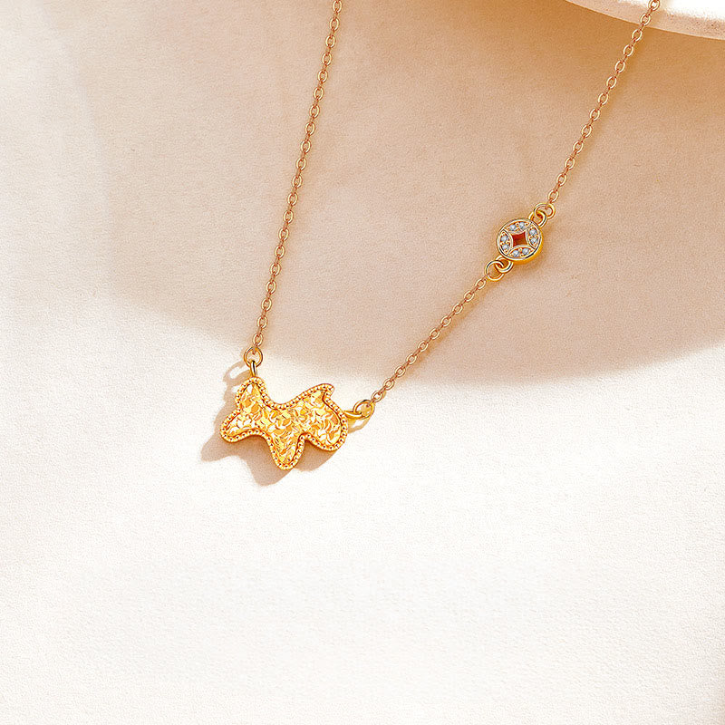 Collier pendentif en argent sterling 925, motif pièce de monnaie, orné de Buddha Stones, année du Cheval (zodiaque chinois) - image 5