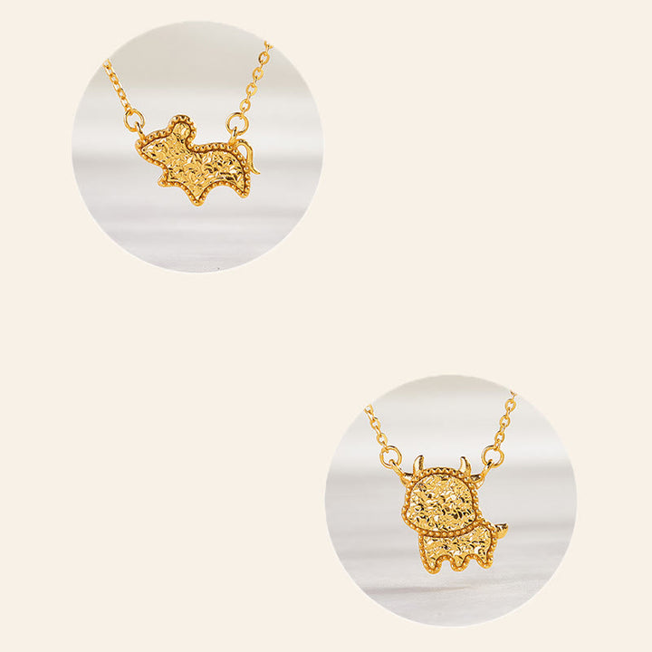 Collier pendentif en argent sterling 925, motif pièce de monnaie, orné de Buddha Stones, année du Cheval (zodiaque chinois) - image 33