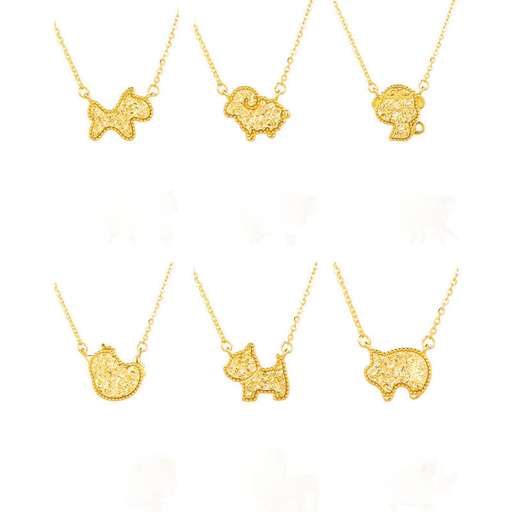 Collier pendentif en argent sterling 925, motif pièce de monnaie, orné de Buddha Stones, année du Cheval (zodiaque chinois) - image 40