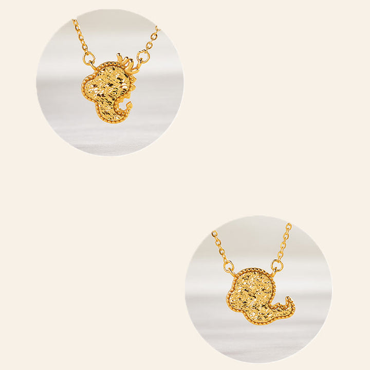 Collier pendentif en argent sterling 925, motif pièce de monnaie, orné de Buddha Stones, année du Cheval (zodiaque chinois) - image 35