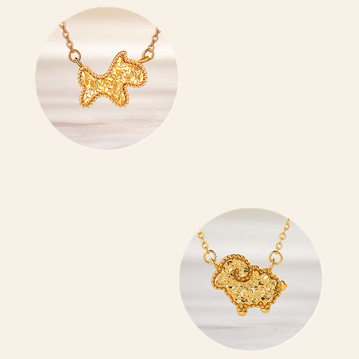 Collier pendentif en argent sterling 925, motif pièce de monnaie, orné de Buddha Stones, année du Cheval (zodiaque chinois) - image 36