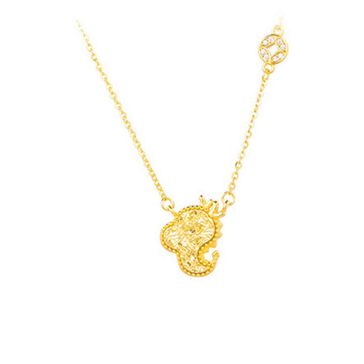 Collier pendentif en argent sterling 925, motif pièce de monnaie, orné de Buddha Stones, année du Cheval (zodiaque chinois) - Dragon - Argent (Bénédiction ♥ Protection) - image 19