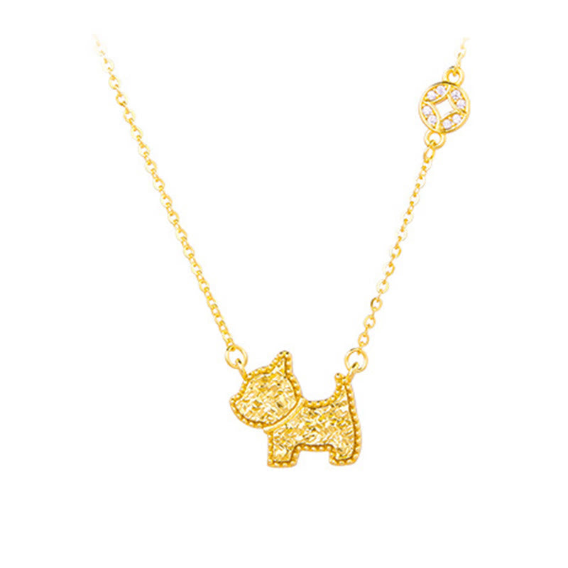 Collier pendentif en argent sterling 925, motif pièce de monnaie, orné de Buddha Stones, année du Cheval (zodiaque chinois) - Chien - Argent (Bénédiction ♥ Protection) - image 29