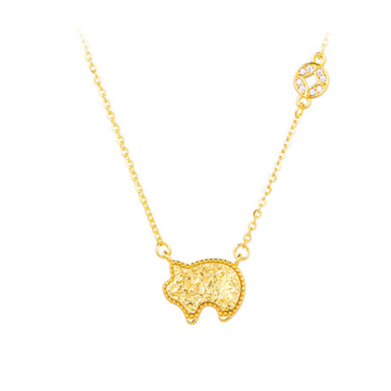 Collier pendentif en argent sterling 925, motif pièce de monnaie, orné de Buddha Stones, année du Cheval (zodiaque chinois) - Cochon - Argent (Bénédiction ♥ Protection) - image 31
