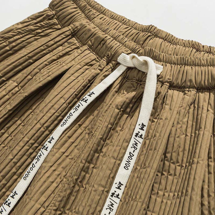 Pantalon harem homme à cordon de serrage, longueur cheville, avec poches, couleur unie Buddha Stones Fall - image 21