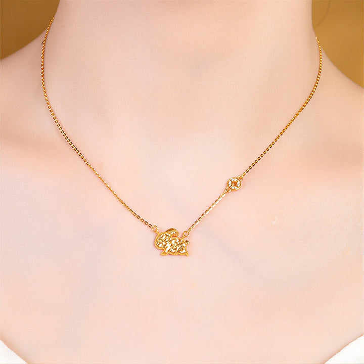 Collier pendentif en argent sterling 925, motif pièce de monnaie, orné de Buddha Stones, année du Cheval (zodiaque chinois) - image 18