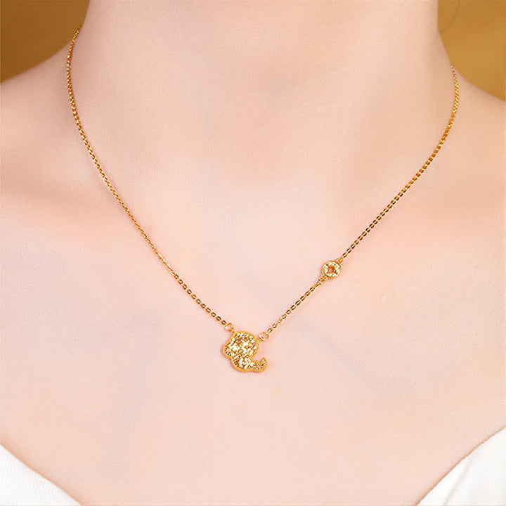 Collier pendentif en argent sterling 925, motif pièce de monnaie, orné de Buddha Stones, année du Cheval (zodiaque chinois) - image 22