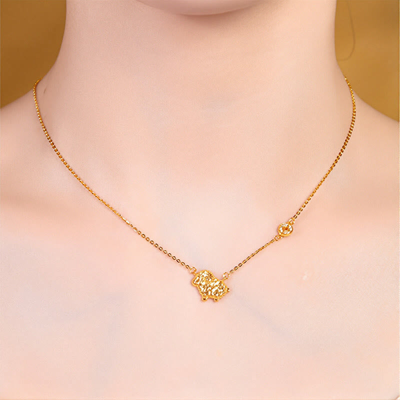 Collier pendentif en argent sterling 925, motif pièce de monnaie, orné de Buddha Stones, année du Cheval (zodiaque chinois) - image 24