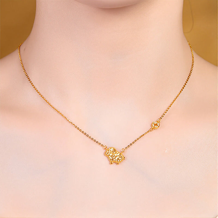 Collier pendentif en argent sterling 925, motif pièce de monnaie, orné de Buddha Stones, année du Cheval (zodiaque chinois) - image 24