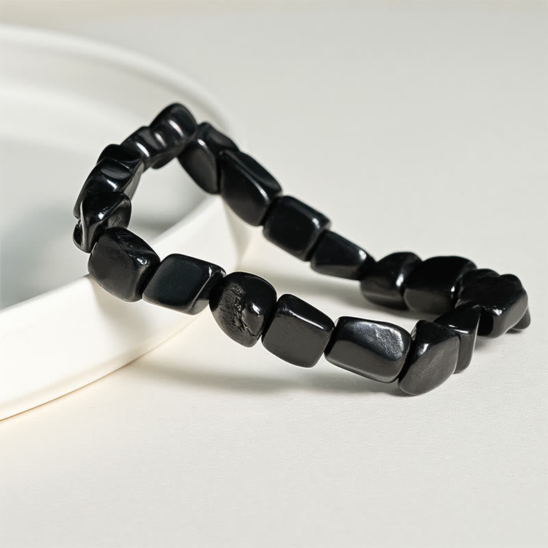Bracelet de protection en perles de shungite naturelle authentique de 8 mm, Buddha Stones - image 2