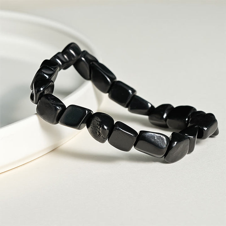 Bracelet de protection en perles de shungite naturelle authentique de 8 mm, Buddha Stones - image 2