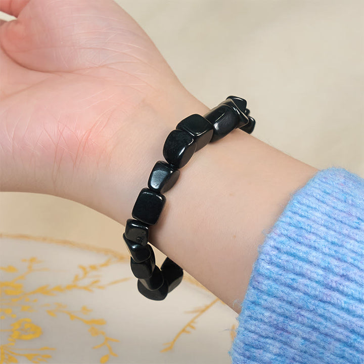 Bracelet de protection en perles de shungite naturelle authentique de 8 mm, Buddha Stones - image 3