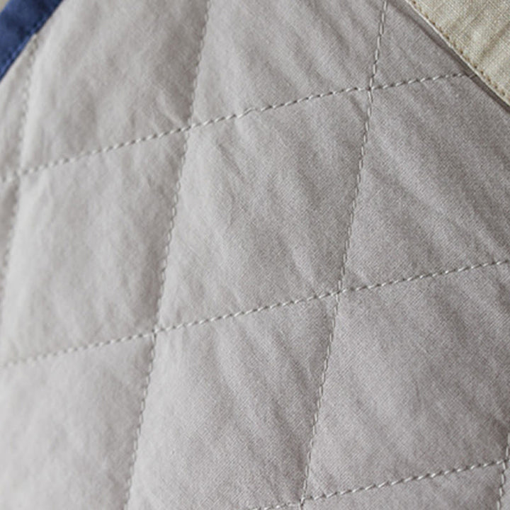 Robe midi en coton à manches longues et col rond, ornée de Buddha Stones , col montant et boutons brandebourg. - image 6