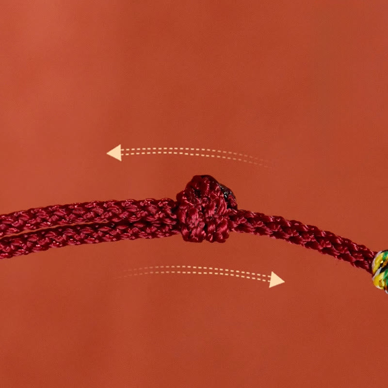 Collier pour chats et petits chiens avec clochette argentée, cordon rouge et noir et Buddha Stones - image 9