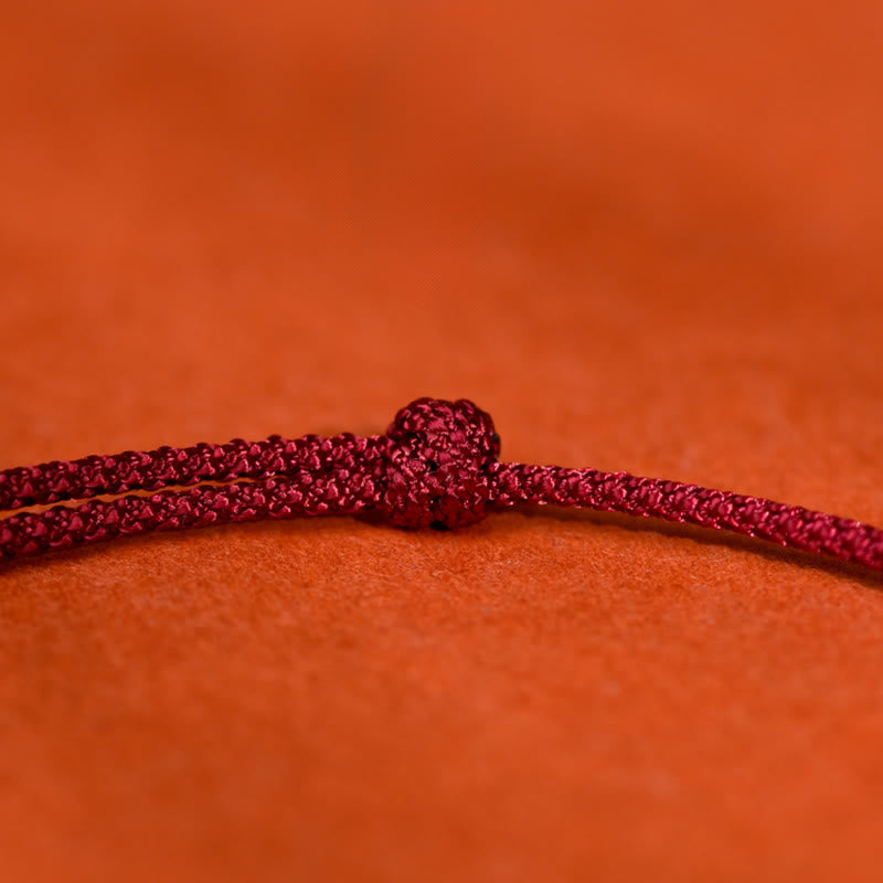 Pendentif en argent avec Buddha Stones , symbole de chance et de fortune, cordon rouge, collier ajustable pour chats et petits chiens - image 8