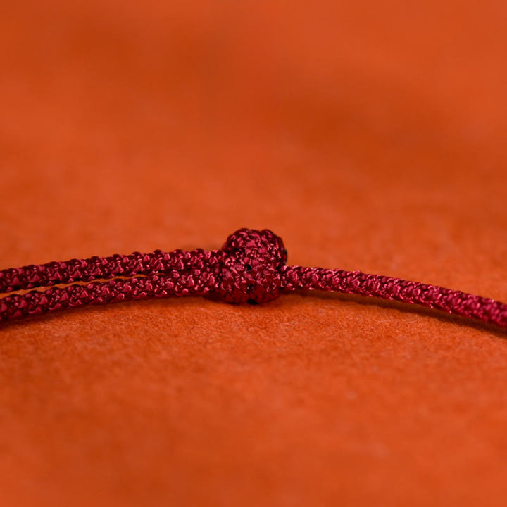 Pendentif en argent avec Buddha Stones , symbole de chance et de fortune, cordon rouge, collier ajustable pour chats et petits chiens - image 8