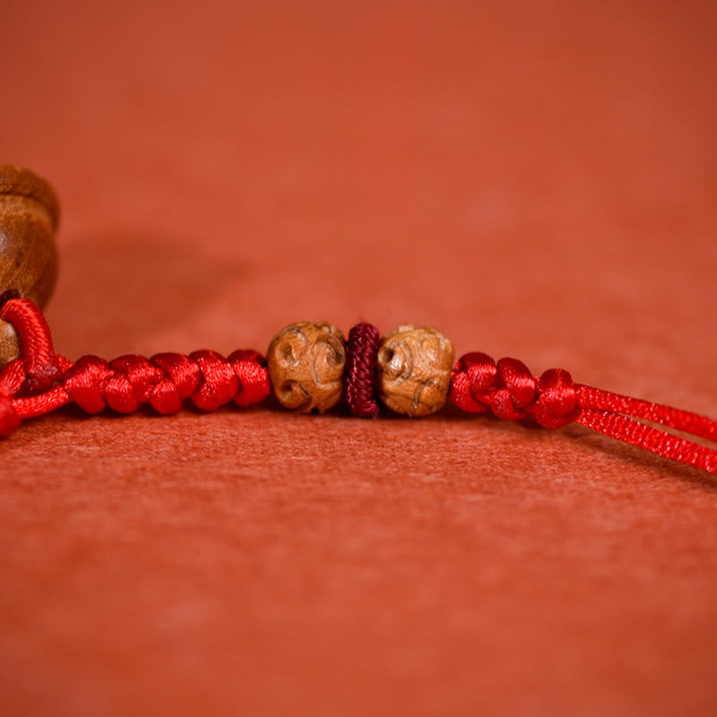 Buddha Stones, corde rouge, perle en bois de pêcher, clochette, résistance réglable, collier pour chats et petits chiens - image 9