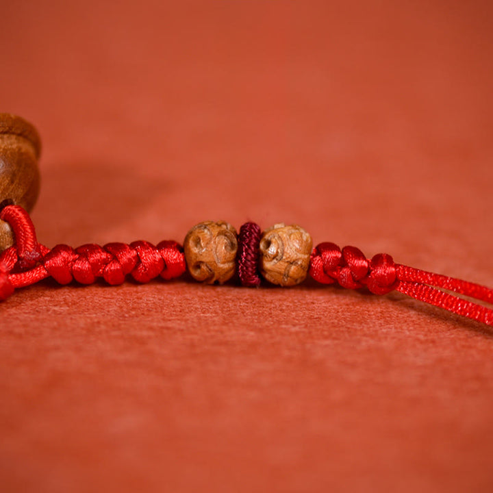 Buddha Stones, corde rouge, perle en bois de pêcher, clochette, résistance réglable, collier pour chats et petits chiens - image 9