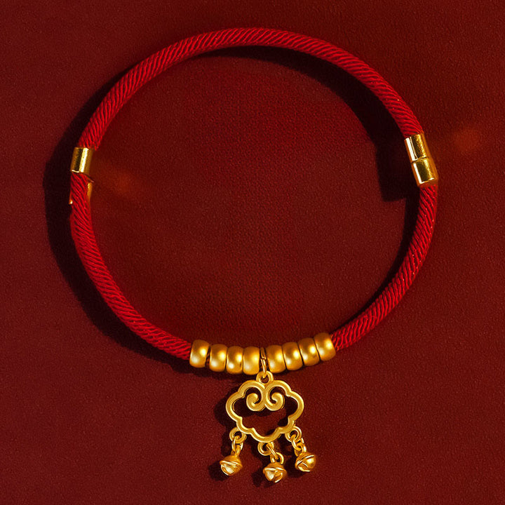 Collier de protection ajustable pour chats et petits chiens, orné de perles rouges et de Buddha Stones - Pendentif nuage porte-bonheur - 25-50 cm - image 9