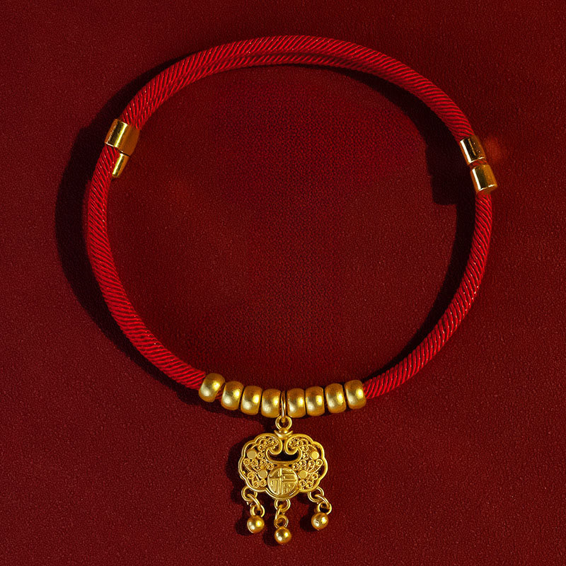 Collier de protection ajustable pour chats et petits chiens, orné de perles rouges et de Buddha Stones - Pendentif de verrouillage de longévité - 25-50 cm - image 7