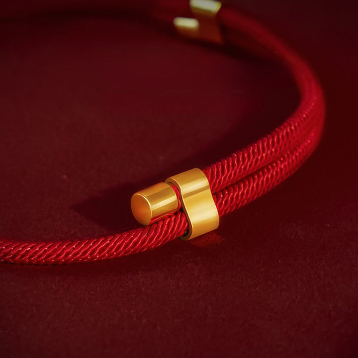 Collier de protection ajustable pour chats et petits chiens, orné de perles rouges et de Buddha Stones - image 2