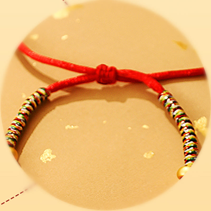 Buddha Stones, métal, Ruyi, cadenas de longévité, cordon rouge, porte-bonheur, collier ajustable pour chats et petits chiens - image 12