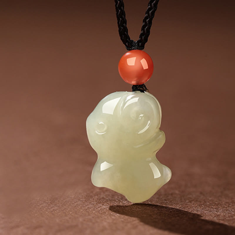 Pendentifs en agate rouge du Sud, Buddha Stones, zodiaque chinois, année du Cheval, jade, prospérité - Bœuf - image 7