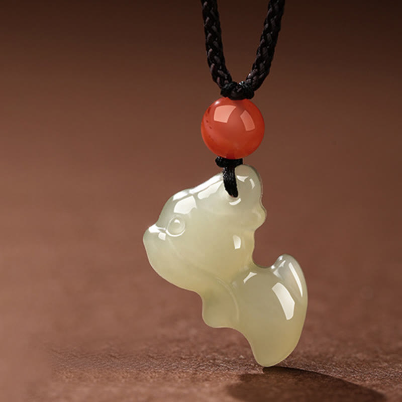 Pendentifs en agate rouge du Sud, Buddha Stones, zodiaque chinois, année du Cheval, jade, prospérité - Dragon - image 10