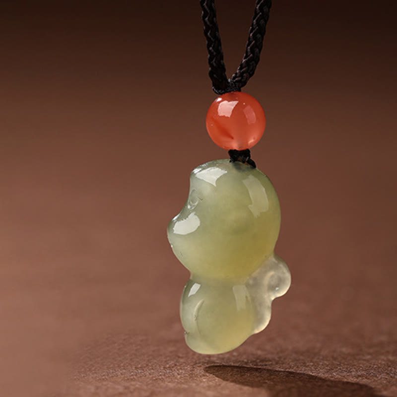 Pendentifs en agate rouge du Sud, Buddha Stones, zodiaque chinois, année du Cheval, jade, prospérité - Singe - image 24