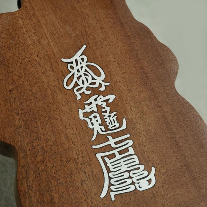 Buddha Stones Année du Cheval Personnage Fu Bois d'ébène Bois de jujubier Pendentifs de collier d'équilibre - image 6