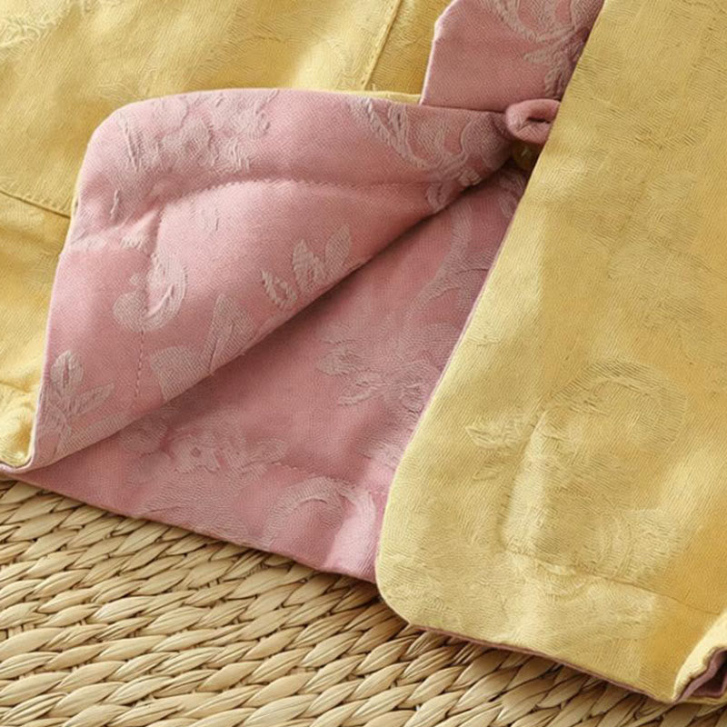 Gilet sans manches en coton pour femme, motif fleurs et Buddha Stones, fermeture à boutons brandebourg. - image 15