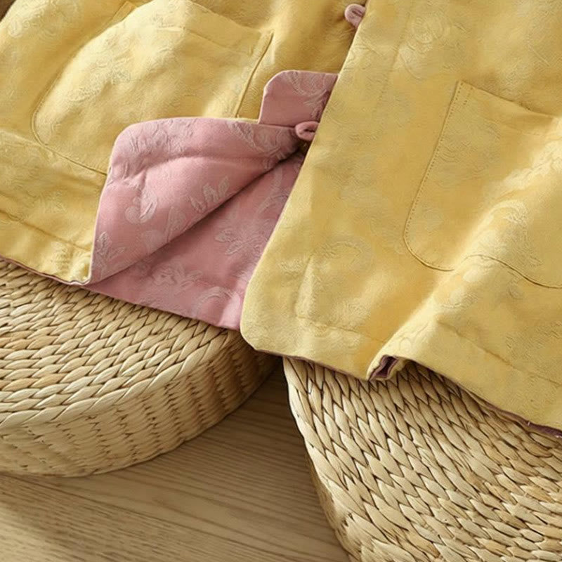 Gilet sans manches en coton pour femme, motif fleurs et Buddha Stones, fermeture à boutons brandebourg. - image 21