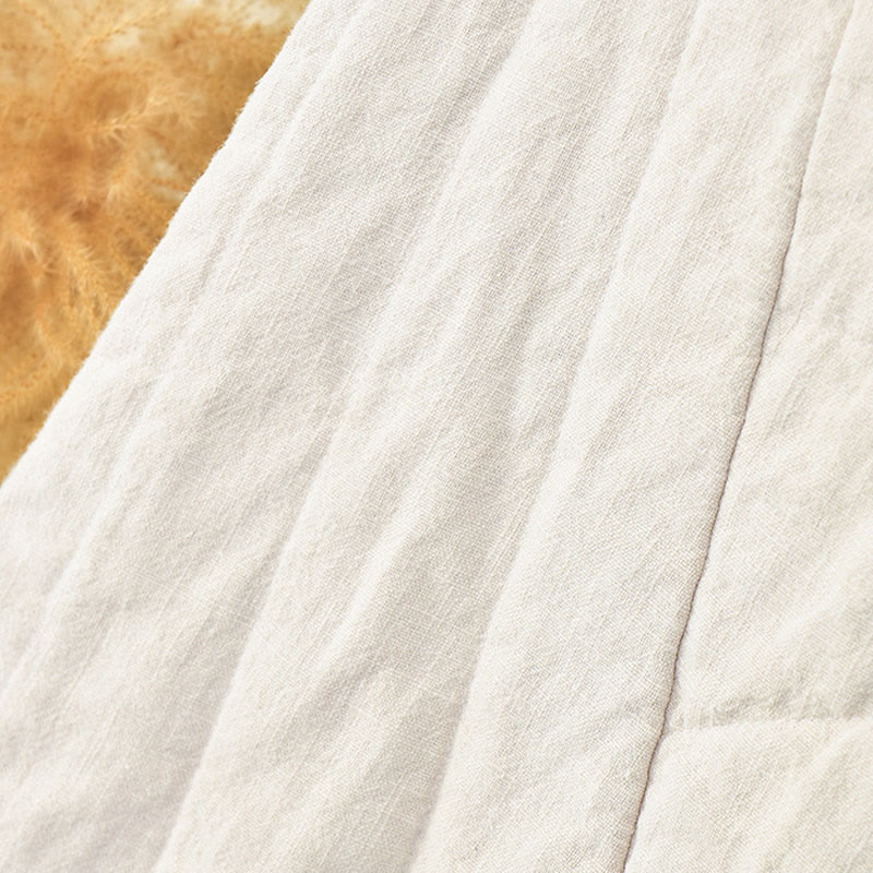 Pantalon femme en coton épais uni Buddha Stones, longueur 7-8, avec poches - image 8