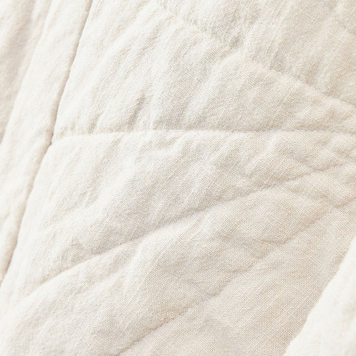 Pantalon femme en coton épais uni Buddha Stones, longueur 7-8, avec poches - image 7