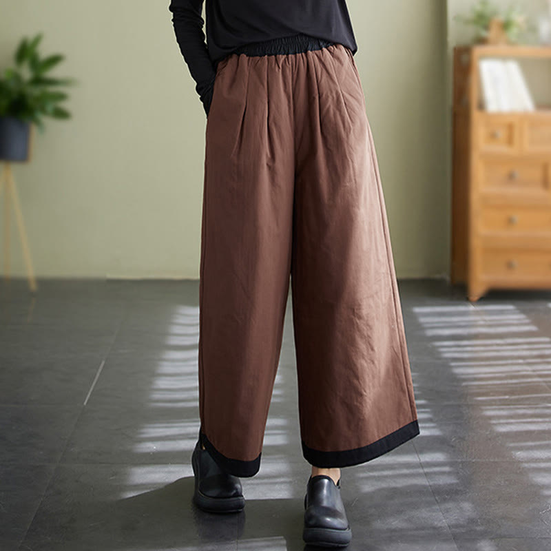 Pantalon large uni et décontracté pour femme, motif Buddha Stones , avec poches - image 11