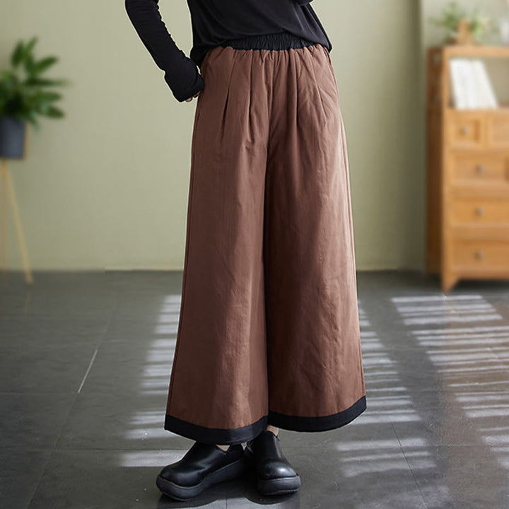 Pantalon large uni et décontracté pour femme, motif Buddha Stones , avec poches - image 10