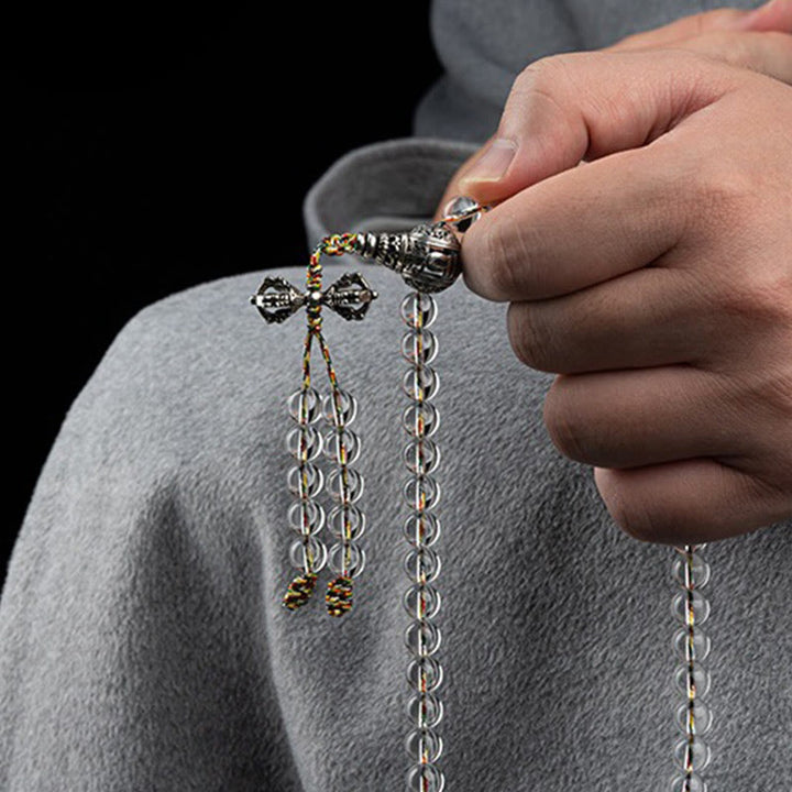 Mala de Buddha Stones Vajra, amulette Liuli, 108 perles, pouvoir spirituel et force - image 15