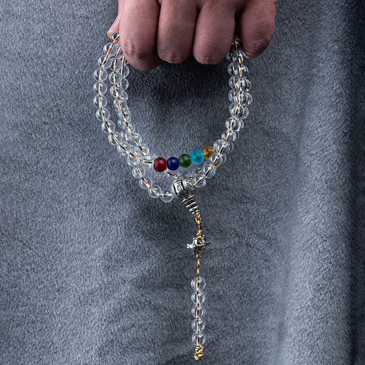 Mala de Buddha Stones Vajra, amulette Liuli, 108 perles, pouvoir spirituel et force - image 14