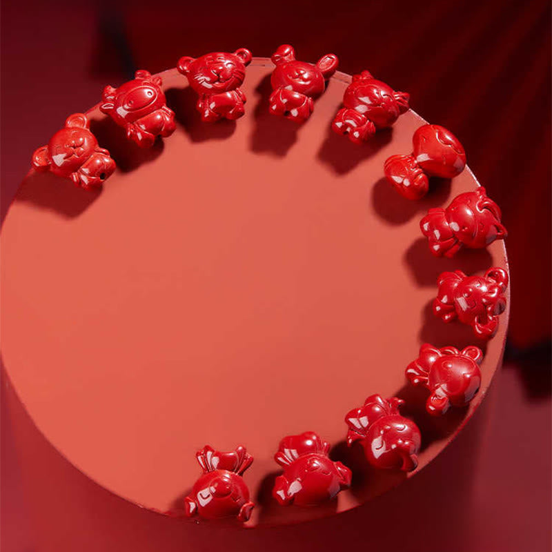 Pendentifs en Buddha Stones dans le zodiaque chinois, avec cordon de bénédiction - image 40