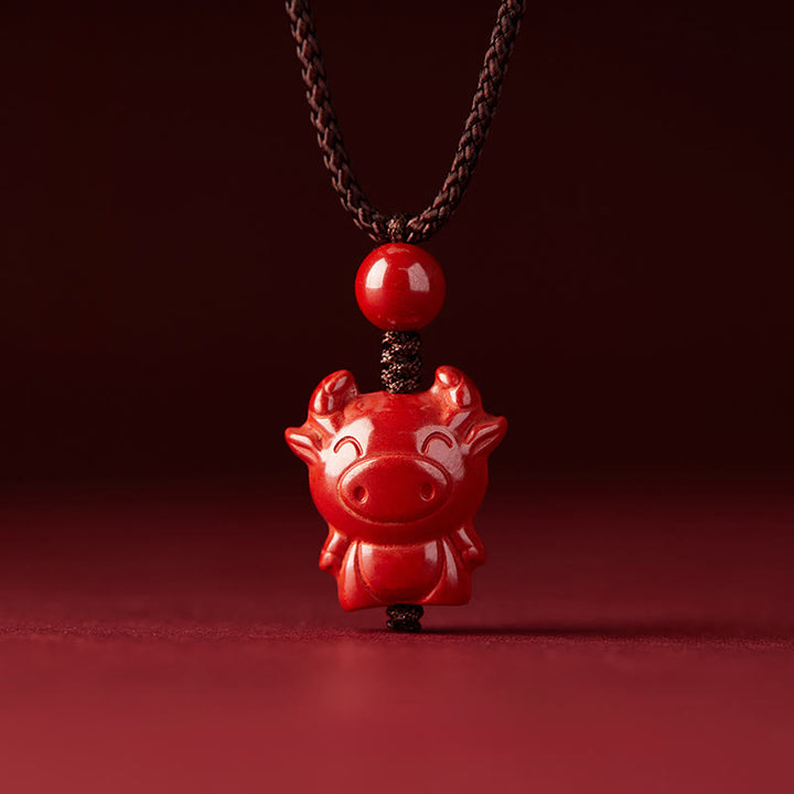 Pendentifs en Buddha Stones dans le zodiaque chinois, avec cordon de bénédiction - image 9