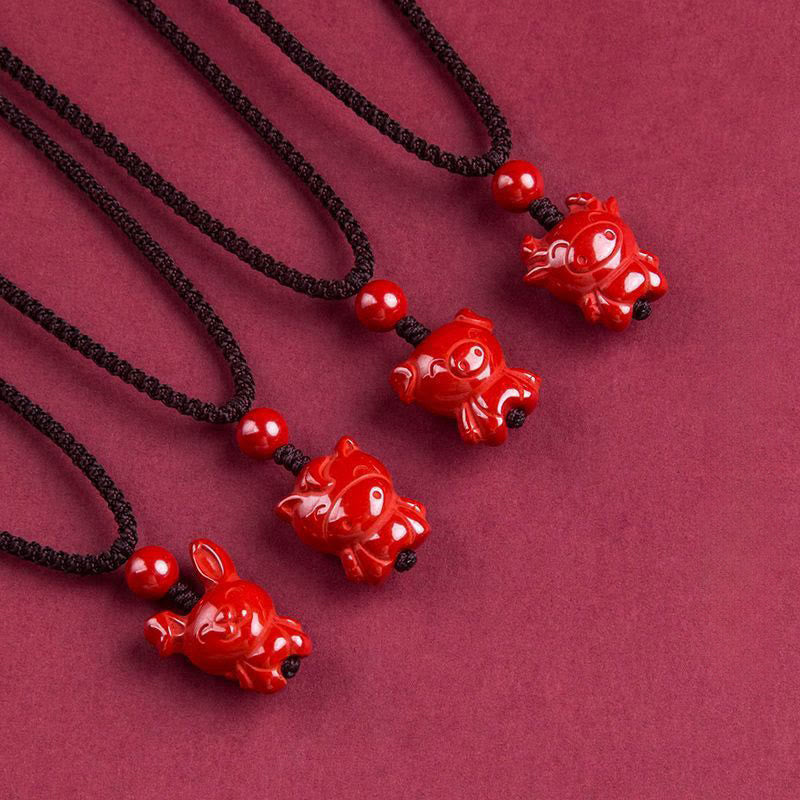 Pendentifs en Buddha Stones dans le zodiaque chinois, avec cordon de bénédiction - image 41