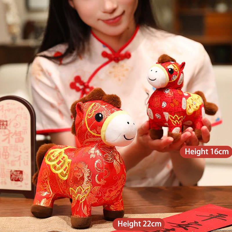Buddha Stones, pièces de cuivre de l'année du Cheval, poupée en peluche, décoration intérieure - image 11