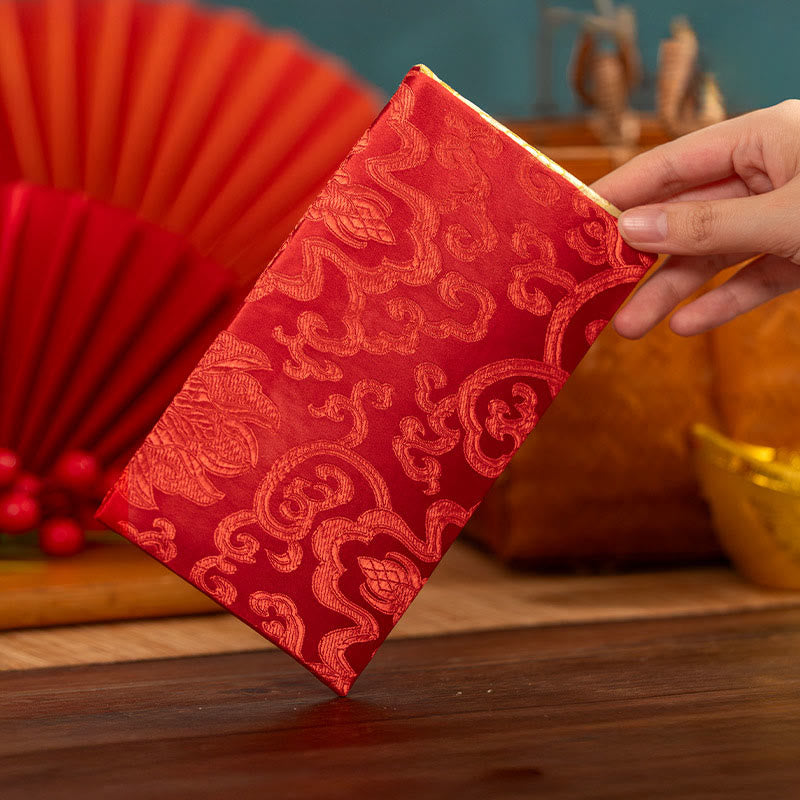 Buddha Stones, broderie chinoise sur enveloppe rouge, paix et joie, année du Cheval 2026, Nouvel An - image 4