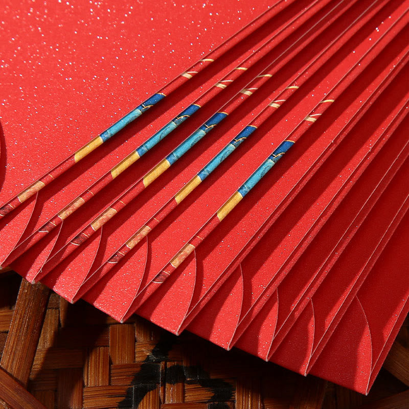 Buddha Stones Année du Cheval 2026, vœux de Nouvel An, 6 pièces, enveloppe rouge chinoise - image 7